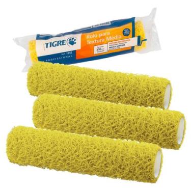 Imagem de Kit 3 Rolo para Textura Cabelo Cabelinho de Anjo Parede Grafiato Fibra