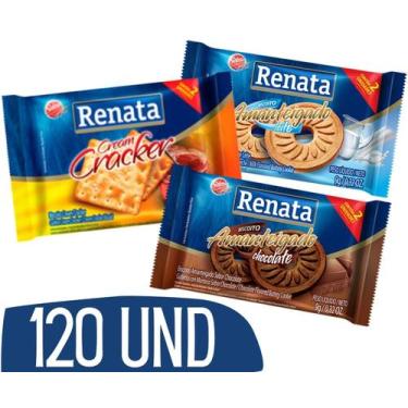 Imagem de Kit Biscoito Em Sache Renata Chocolate Maizena E Leite 120