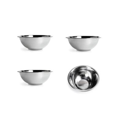 Imagem de Tigela Inox Pequena 500ml Buffet Cozinha Profissional 4un - GOURMET MI
