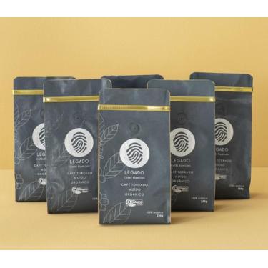 Imagem de Desafio 0 Acucar 2.4 - 6 Pacotes Cafe Moido Legado Organico 250g - Leg