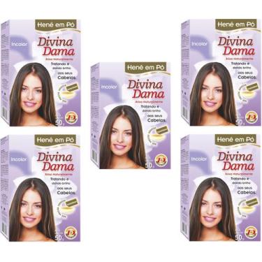 Imagem de HENE EM PO DIVINA DAMA JABORANDI 10x50GR INCOLOR, 05-250GR