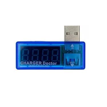 Imagem de Testador Digital Porta Usb Medidor Voltagem Amperagem Com Nf - S/M