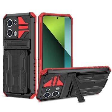 Imagem de Bohefo Capa para Redmi Note 13 Pro 5G, Capa Poco X6 5G com capa carteira destacável para cartão, suporte integrado à prova de choque, capa protetora para celular para Xiaomi Redmi Note 13 Pro 5G