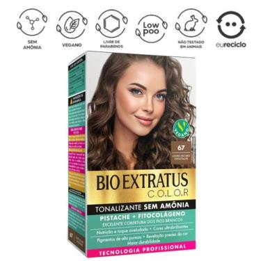 Imagem de Tonalizante Bio Extratus 67 Louro Escuro Chocolate S/ Amônia