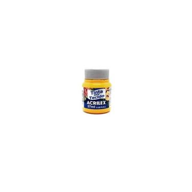 Imagem de Tinta Para Tecido Fosca 37ml - Acrilex artesanato,  AMARELO OURO 37ML 
