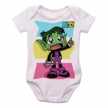 Imagem de body nenê criança roupa bebê Mutano Jovens Titãs - Empório Dutra, GG  