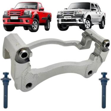 Imagem de Pino guia + suporte da pinça freio bosch dianteiro ranger g1 g2 explor