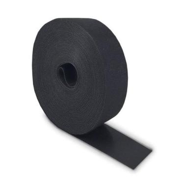 Imagem de Fita Fecho de Contato  Organizador de Cabos  Preto  Rolo 10m x - SIBRA
