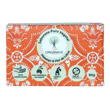 Imagem de Organica Sabonete Em Barra Vegano Pêssego E Flor De Lótus 90G Orgânica