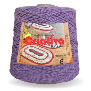 Imagem de Barbante Para Crochê Criativa 1Kg N.º 6 - Criativa Utilidades, 318 Vio