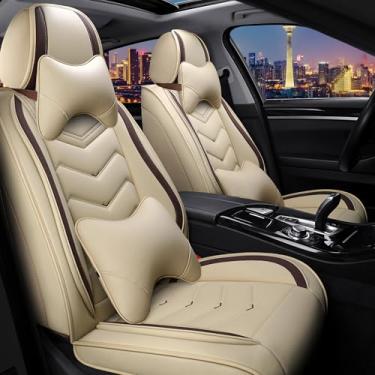 Imagem de Capas de assento de carro para Honda Civic 2000-2025, capa de assento esportiva elegante, capa de assento de carro de couro napa premium. Conjuntos de capas de assento para automóveis (2 assentos