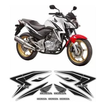 Imagem de Kit Adesivos Carenagem Honda Cb 300r 2015 Preto - Resitank