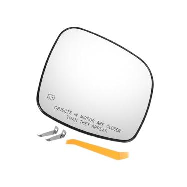 Imagem de Motoforti Substituição de vidro retrovisor do lado direito do passageiro do carro com placa de suporte vidro branco aquecido para CHRYSLER TOWN & COUNTRY para Dodge Grand Caravan para RAM C/V de longa