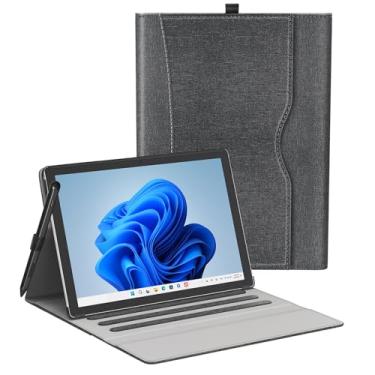 Imagem de SSS·GRGB A capa serve para Microsoft Surface Pro 7/Pro 7+/Pro 6/Pro 5/Pro 4 de 12,3 polegadas, portfólio de visualização de vários ângulos, com suporte para caneta e bolso, compatível com teclado tipo