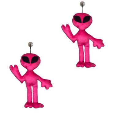 Imagem de Kit 2 Alienígena ET de Pelúcia 40cm Com Ventosa de Vidro Mascote dos C