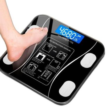 Imagem de Balança Digital Bioimpedancia Corporal Aplicativo Bluetooth - Correia 