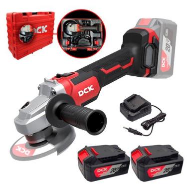 Imagem de Esmerilhadeira Angular 115mm Sem Fio 2 Baterias DCK