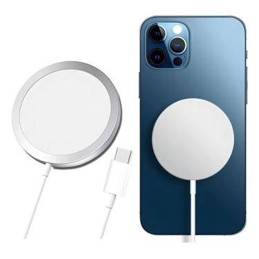 Imagem de Carregador Magnético Indução Compatível Magsafe - KAPBOM