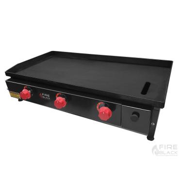 Imagem de Chapa para Lanche Lanchonete Profissional 80X40 Black Metal Four