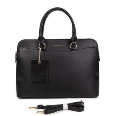 Imagem de Pasta Executiva Feminina para Notebook, Bolsa Profissional (Preto)