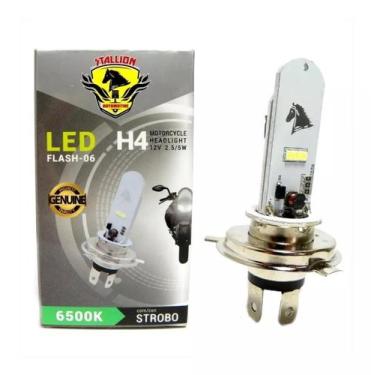 Imagem de led flash-06 h4 6500k c/strobo - stallion moto parts