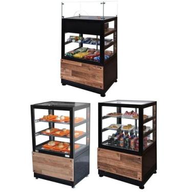 Imagem de Combo Balcão Retilíneo Quente, Caixa e Refrigerado 70 cm - 220V - Omeg