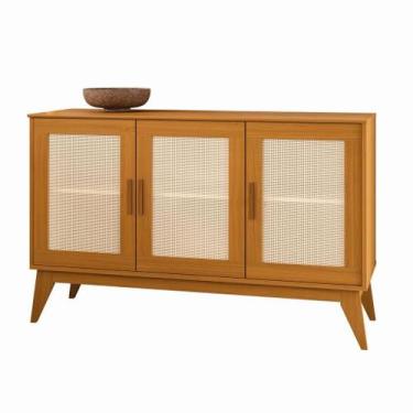 Imagem de Buffet Balcão AD Estilo Retrô 3 Portas Com Acabamento em Tela Ratan Co