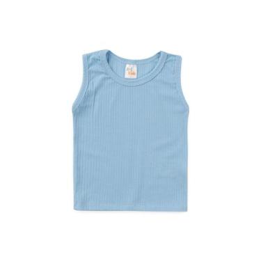 Imagem de Regatinha Canelada - Azul Bebê - Ame Kids, 10