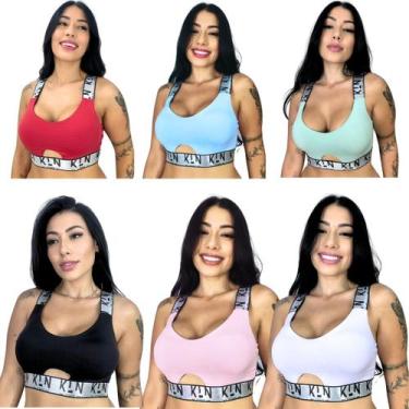Imagem de kit 2 Top Fitness Academia Bojo Removível  - Estili Lingerie, GG