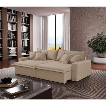 Imagem de Sofá Montreal Linho 02 Módulos De 120m B25cm Meu Sofá Online A226 Linho Bege