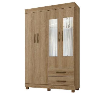 Imagem de Roupeiro Copacabana 4 Portas Com Espelho Benetil Móveis