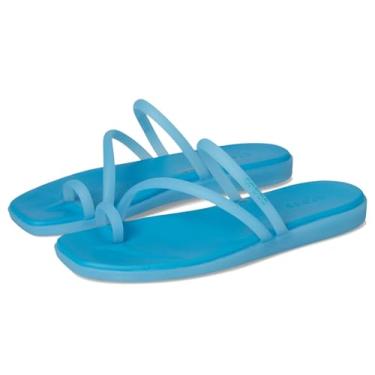 Imagem de Crocs Sandália feminina Miami Toe Loop Flat, Vidro matizado, 39