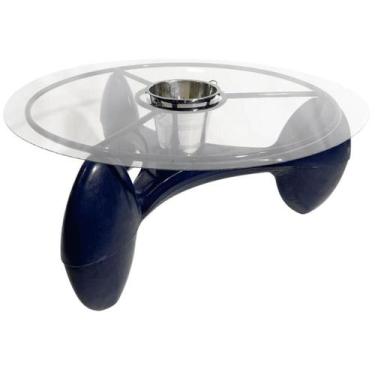 Imagem de Mesa de Centro com Champanheira Redonda 98cm Área Externa - Alpe & Ari