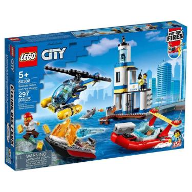 Imagem de Lego City Patrulha Costeira Combate Fogo - 297 Peças