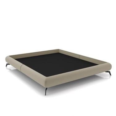Imagem de Cama de Casal Avulsa Bezos Madeira Imunizada Pés em Aço Revestimento V