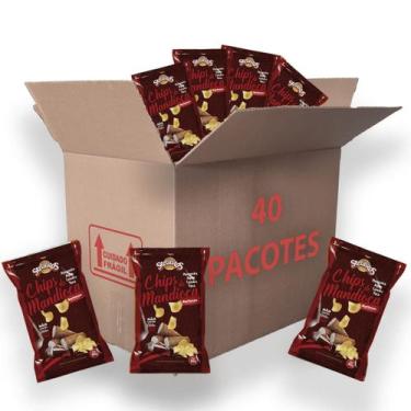Imagem de Mandioca Chips Barbecue Sertanitos Nautal 50g - 40 pacotes