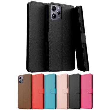 Imagem de Capa Capinha Carteira Flip Couro Compatível Xiaomi Redmi 12 4G Premium (ROSA PINK)
