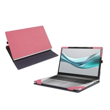Imagem de Bolsa para laptop HP ProBook 460 G11 Business de 16 polegadas ProBook 465 G11 40.6 cm bolsa para notebook 2 em 1 bolsa interna de couro PU para computador (rosa)