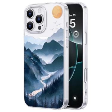 Imagem de FEWGEY Capa de telefone TPU para iPhone 16 Pro Max compatível com Magsafe, design bonito à prova de choque magnético proteção resistente para mulheres meninas transparente