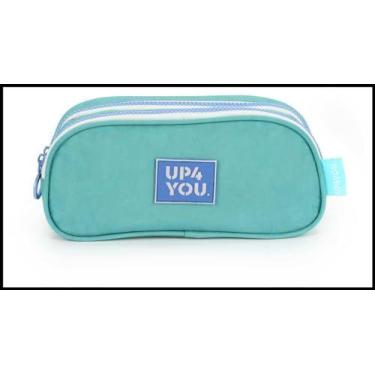 Imagem de Estojo Duplo Tecido Up4You Verde - LUXCEL