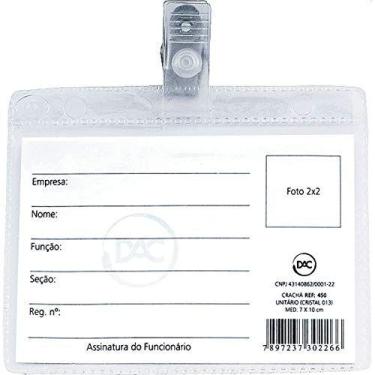 Imagem de Cracha Com Presilha Presilha Remov.7X10 Cm. (0,13) - DAC