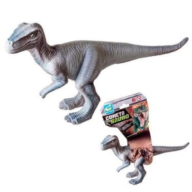 Imagem de Dinossauro De Brinquedo Velociraptor Coleção Cometa Sauro Realista 100
