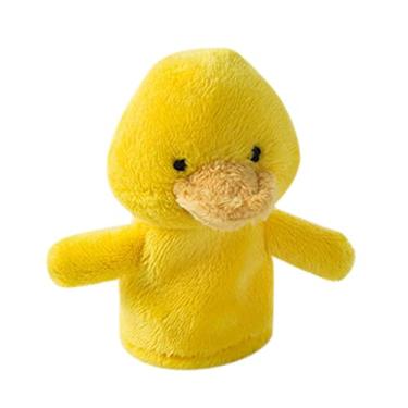 Imagem de TTETTZ Fantoches de Dedo de Pelúcia Brinquedos Imaginativos Brinquedos Educativos, Pato amarelo