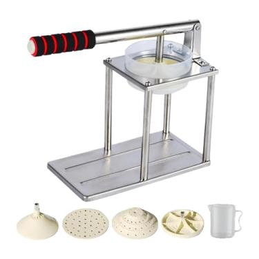 Imagem de Generic Máquina de prensa manual para de frutas, de frutas, fácil de limpar, portátil, aço inoxidável, extrator de ergonômico, espremedor, Cabeça Plana E Pontiaguda