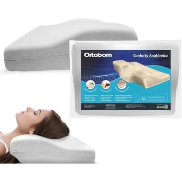 Imagem de Travesseiro Conforto Anatômico Ergonômico Cervical - Bom Sonho