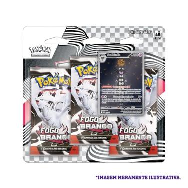 Imagem de Pokémon TCG, Blister Triplo Pokémon EV10.5 Fogo Branco Gothielle