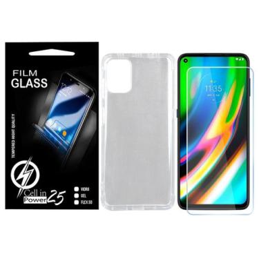 Imagem de Película Vidro + Capa COM BORDA Moto G9 Plus XT2087 6.8 - Cell In Powe