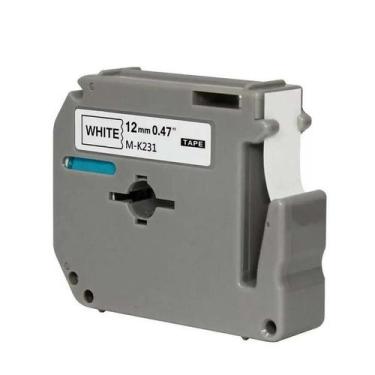 Imagem de Fita para rotuladora M-K231 12mmx8m Preto/Branco Masterprint