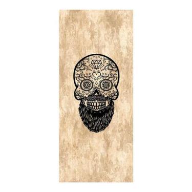 Imagem de Adesivo Decorativo de Porta - Caveira Mexicana - 2536cnpt - Allodi