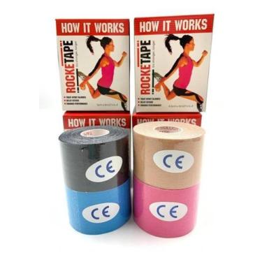 Imagem de 4 Fita Cinesiologia Muscular Fisioterapia Kinesio Tape - Gonzattoimpor